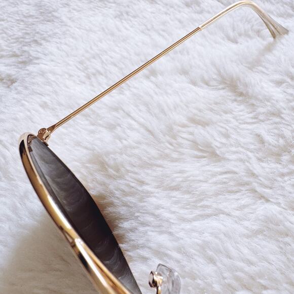 Francine Gold W/ Mirrored Lenses Aviator Sunglasses - Picture 8 of 14